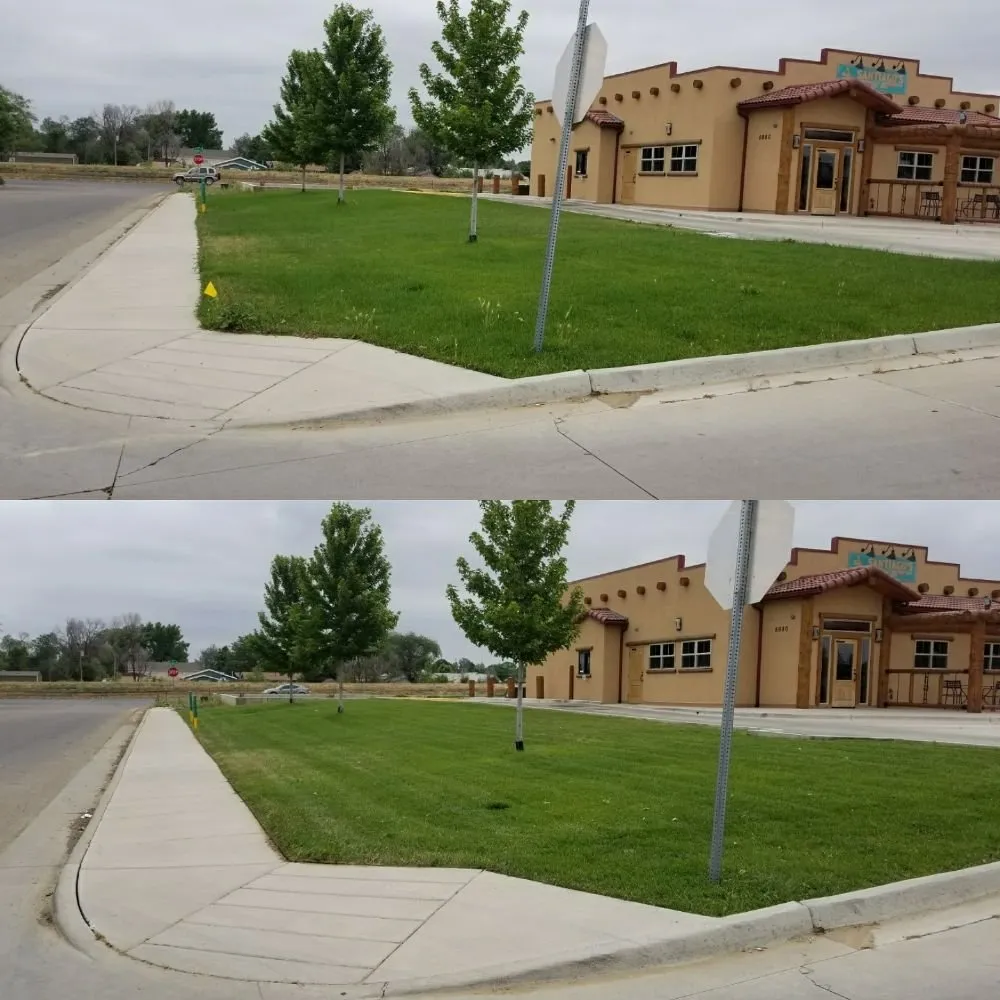 Custom landscape design with custom design in Frederick, CO by M&M Lawn Services