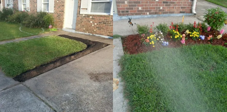 Affordable garden landscaping in New Orleans, LA by MMA Pro Services