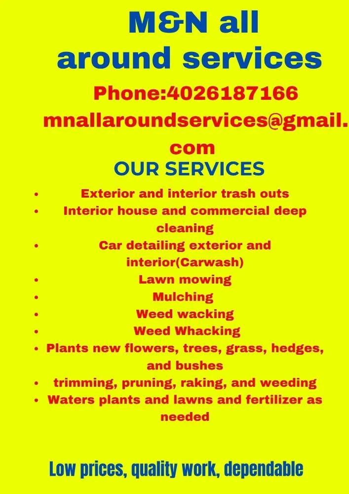 Local landscape design near you in Omaha, NE by m&n allaroundservices