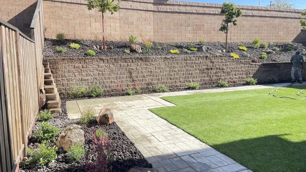 Professional lawn care service with custom design across Oakley, CA - MN. LANDSCAPE & CONSTRUCTION