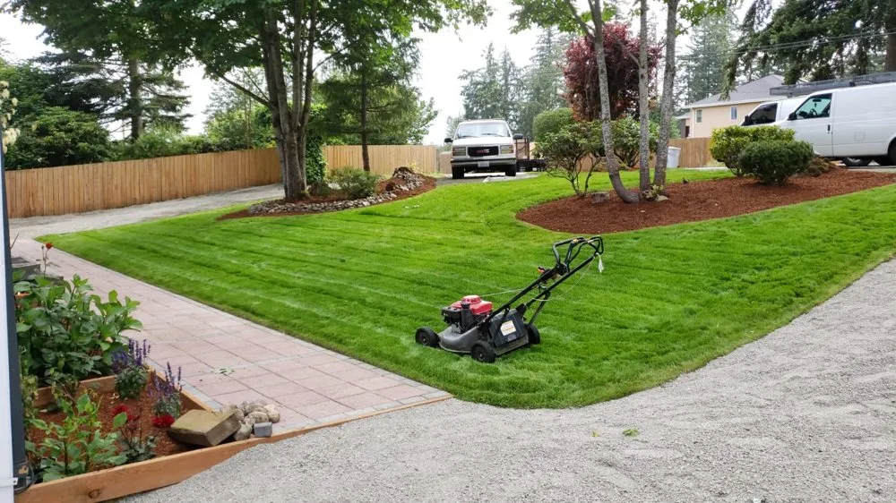 Trusted lawn mowing service for homes in Seattle, WA by Mn Pro Landscaping