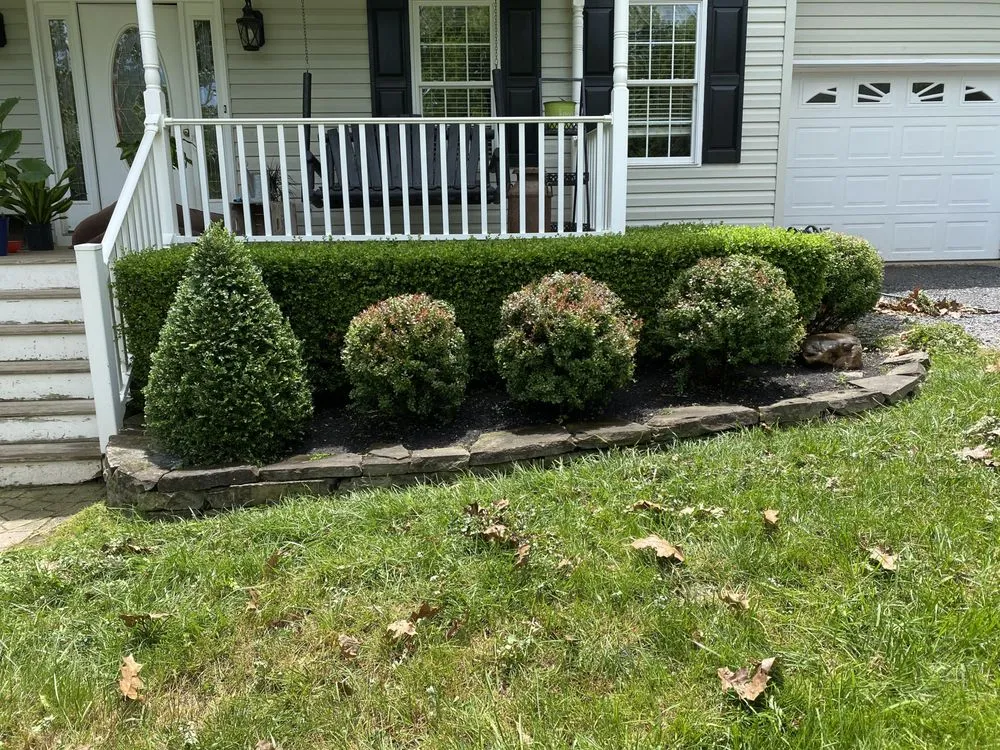 Custom landscape installation for year-round maintenance in Front Royal, VA by Mnt View Services