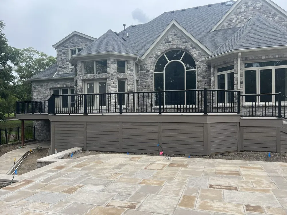 Professional lawn mowing service for residential properties in Louisville, KY by Moakler Services