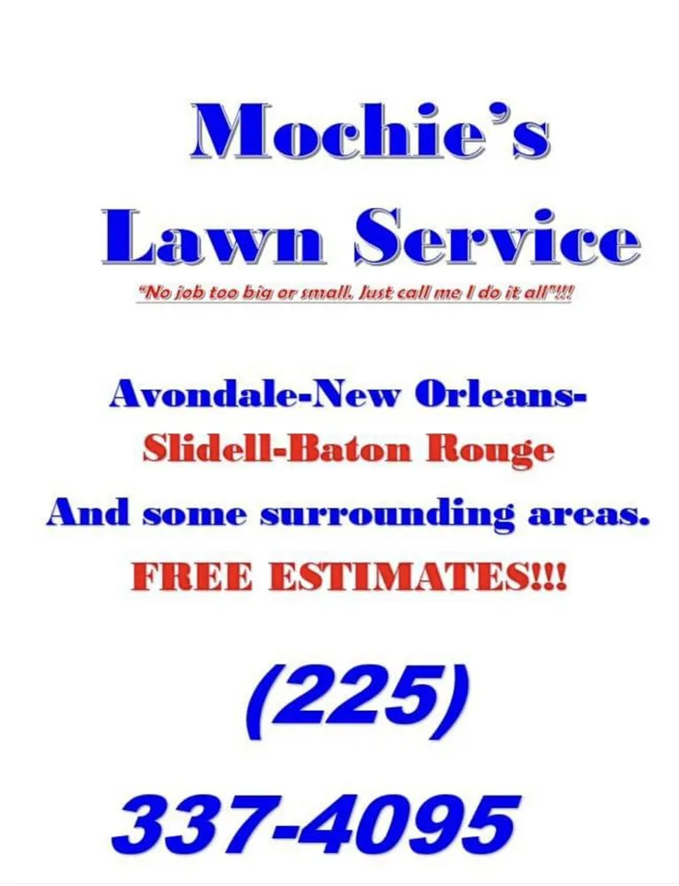 Top-rated lawn mowing service experts serving Avondale, LA - Mochie's Lawnmower Service