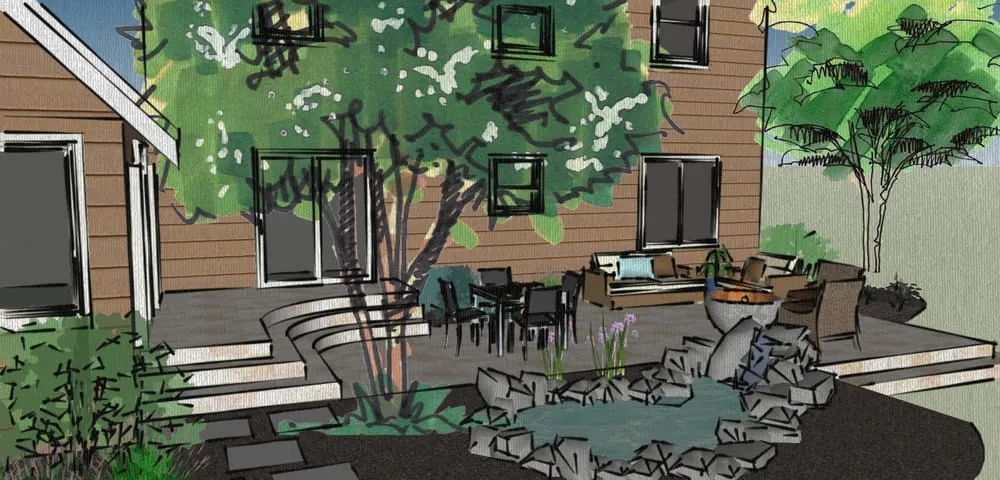 Trusted outdoor landscaping in Aurora, IL by Modern Blue Concepts, Inc.