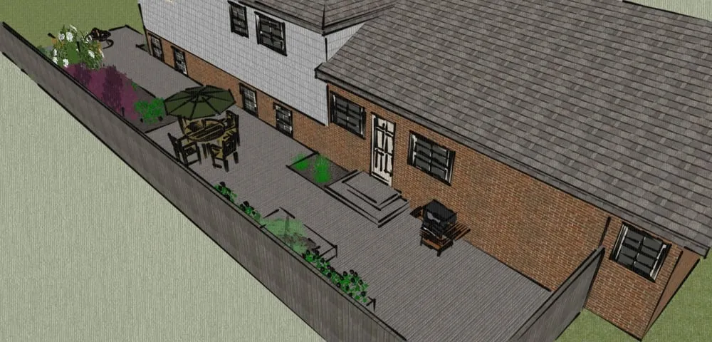 Custom outdoor landscaping for residential properties across Aurora, IL - Modern Blue Concepts, Inc.