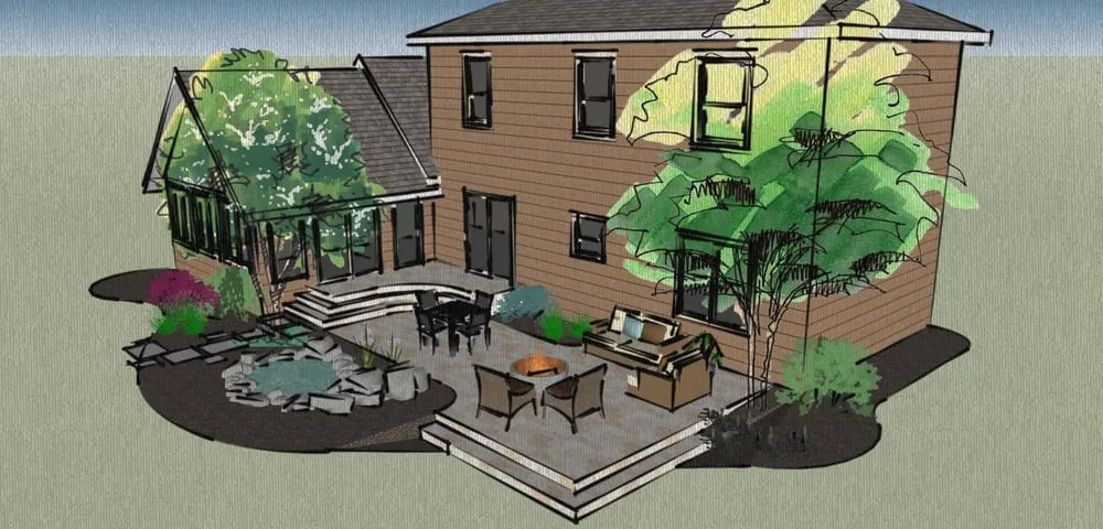 Reliable yard cleanup service for residential properties in Aurora, IL by Modern Blue Concepts, Inc.