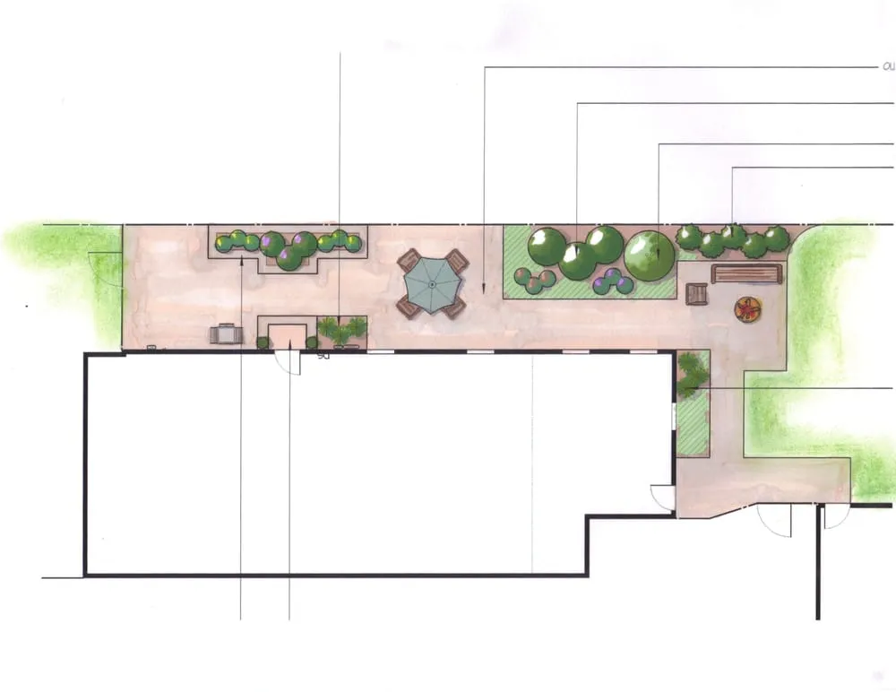 Professional landscape design for residential properties in Aurora, IL by Modern Blue Concepts, Inc.