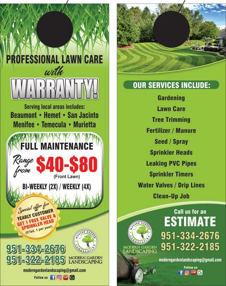 Local outdoor landscaping experts serving Hemet, CA - Modern Garden Landscaping