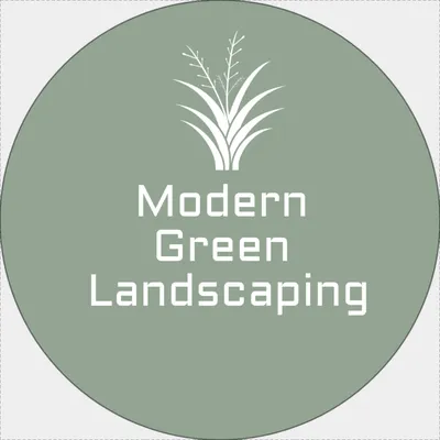 Modern Green Landscaping Logo