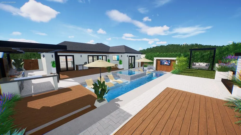 Professional landscaping services for residential properties in Santa Clarita, CA by Modern Landscape Development