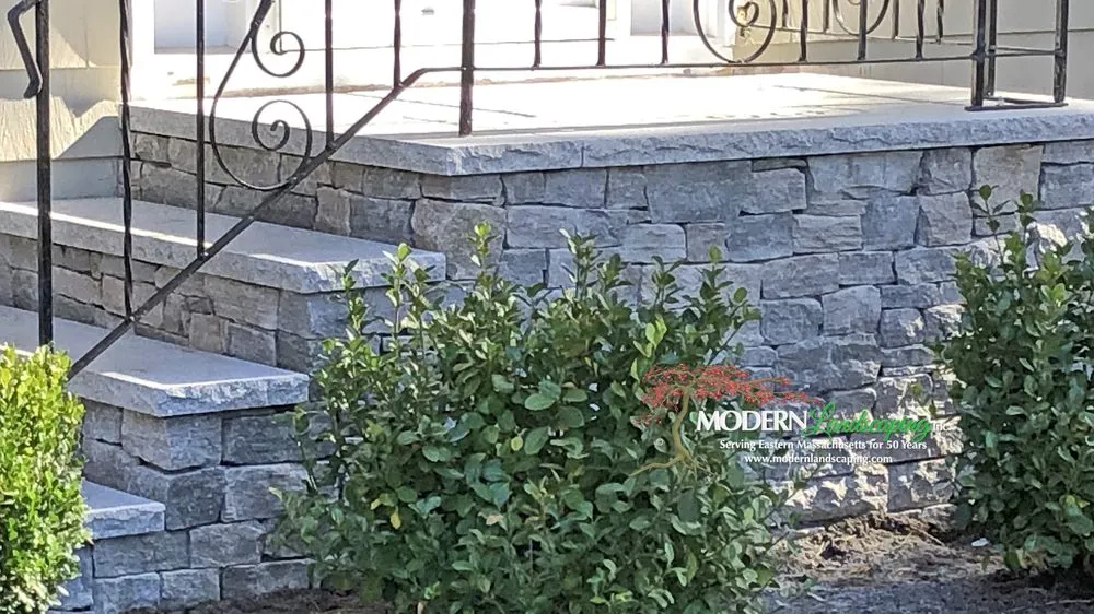 Custom garden landscaping for outdoor upgrades in North Easton, MA by Modern Landscaping