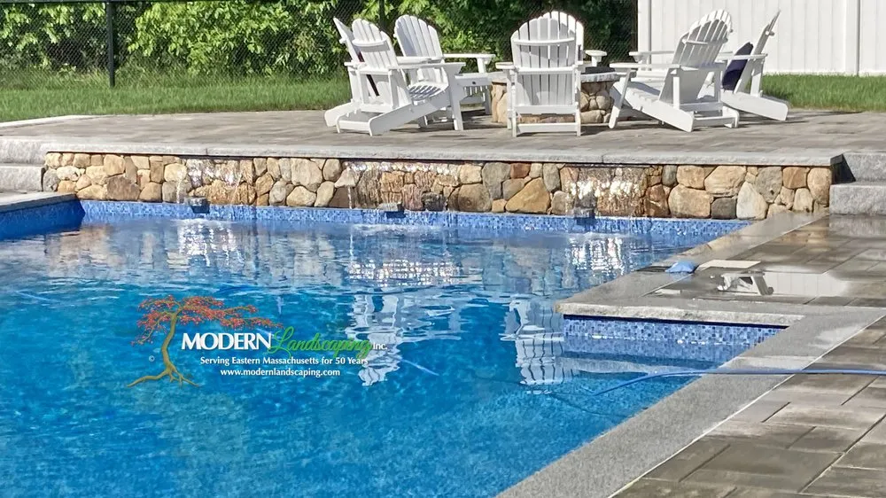 Professional lawn mowing service in North Easton, MA by Modern Landscaping