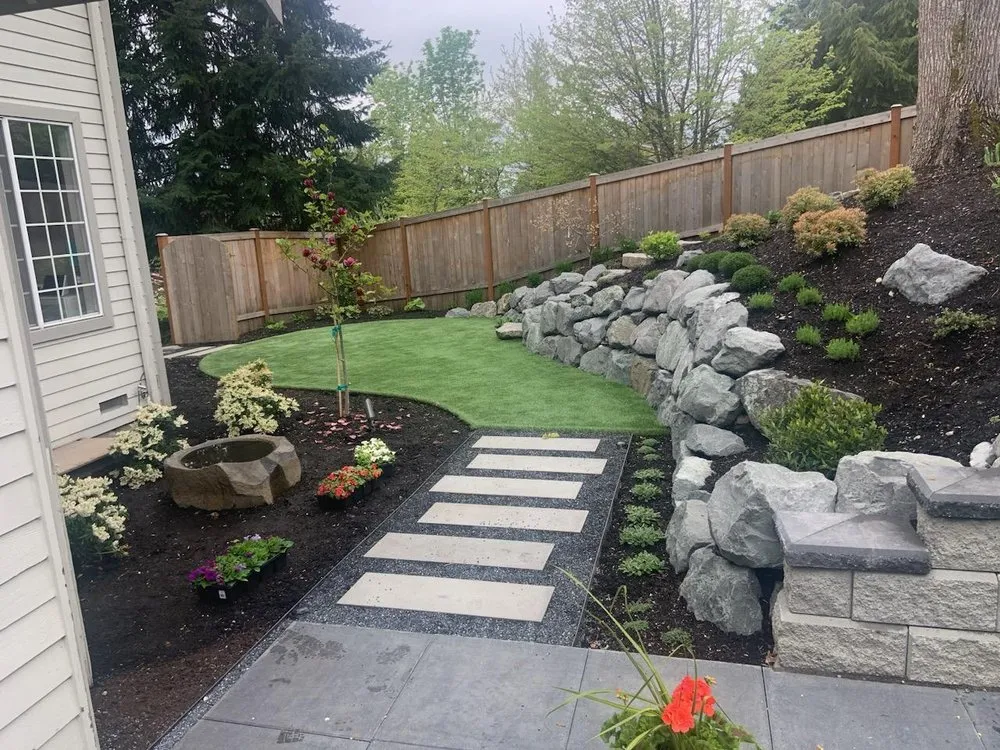 Expert landscape installation in Redmond, WA - Modern Lots