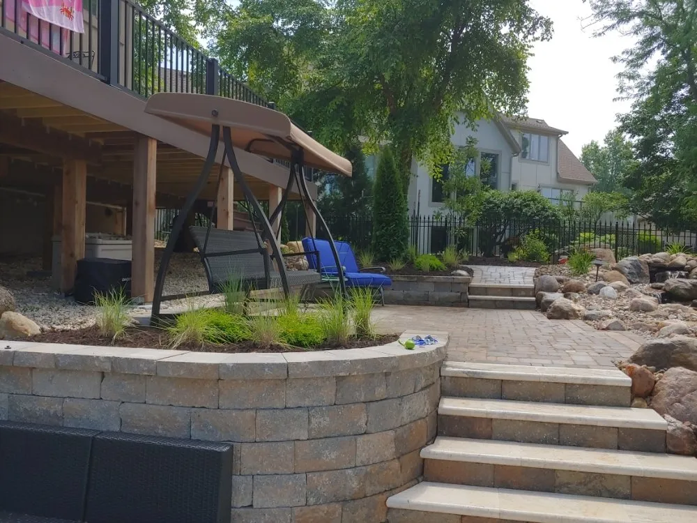 Professional yard cleanup service with custom design across Lenexa, KS - Modern Marvels