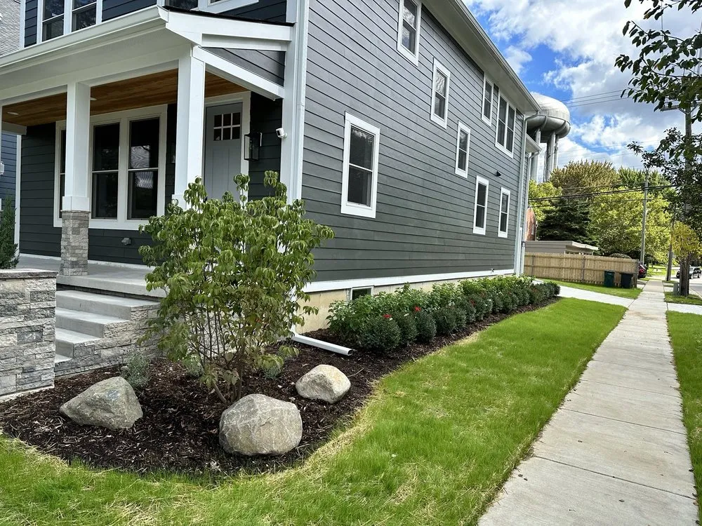 Custom outdoor landscaping in Birmingham, MI by Modern Tree & Landscape