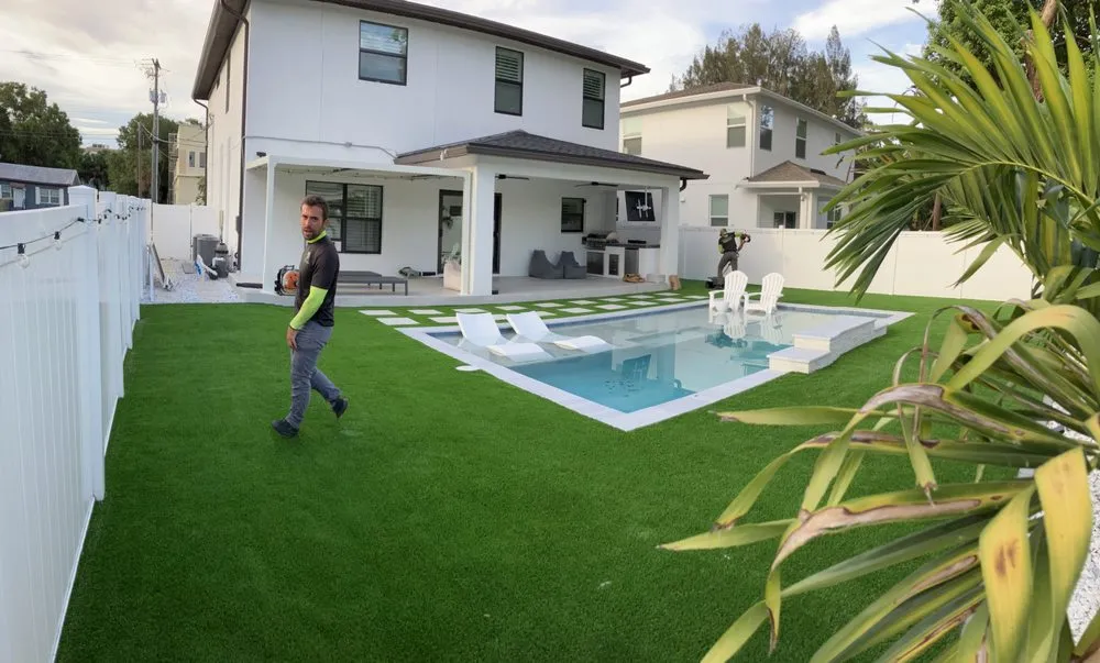 Custom yard maintenance with custom design across Tampa, FL - ModernScape Landscaping & Design