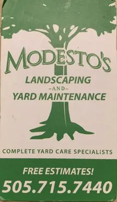 Modesto’s landscaping Logo