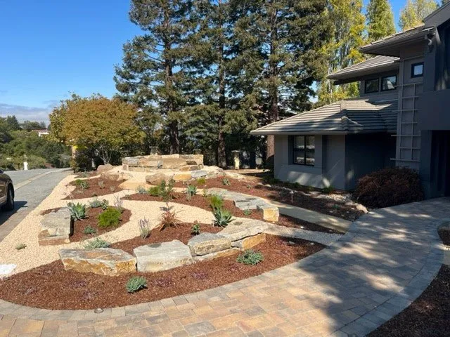 Custom garden landscaping with custom design across Redwood City, CA - Modica Landscaping