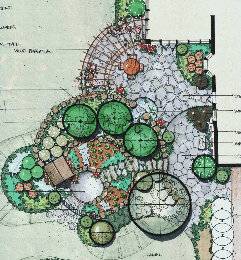 Custom landscape design in Northfield, IL by Modus Home and Garden