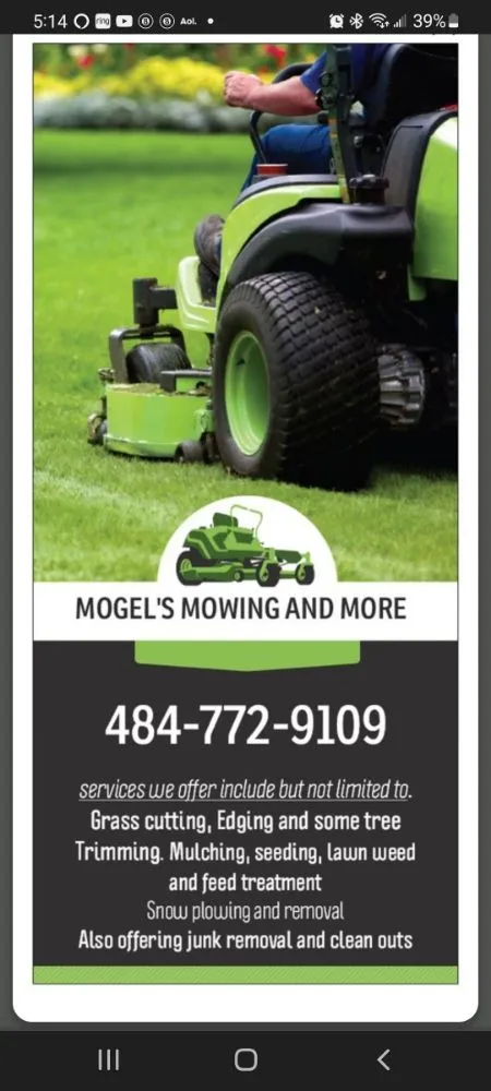 Custom yard cleanup service in Reading, PA by Mogel's Mowing And More