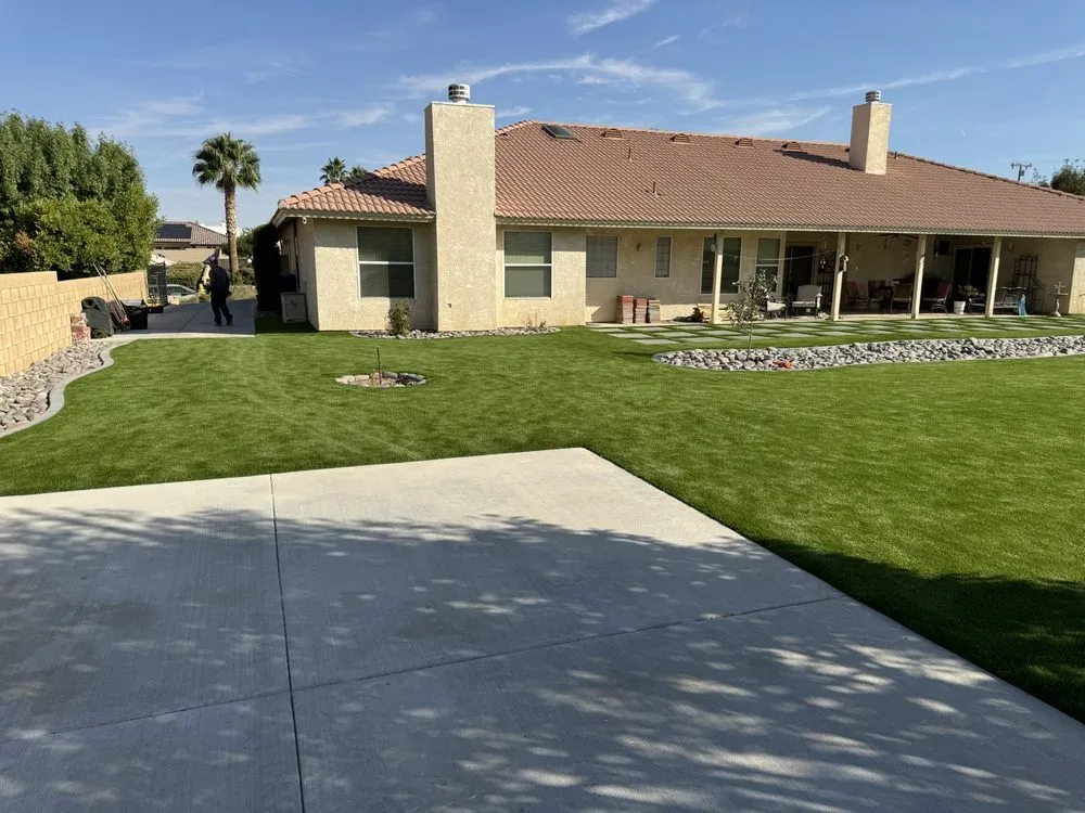 Professional residential landscaping in Apple Valley, CA by Mojave Curb and Turf