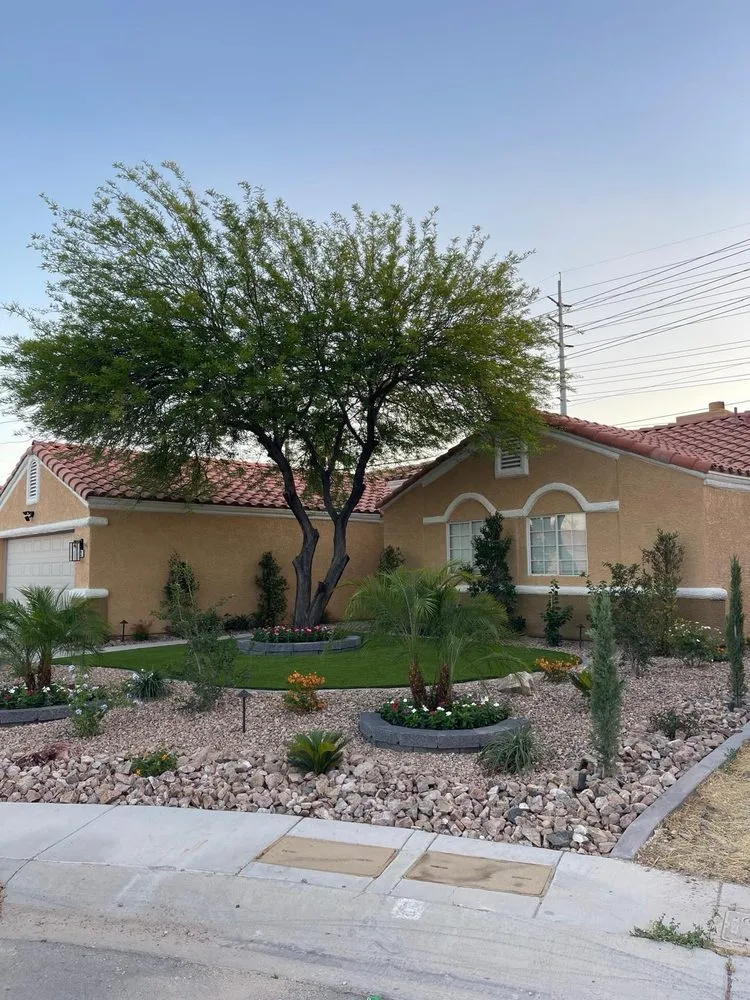 Professional garden landscaping for homes across Las Vegas, NV - Mojave Land Maintenance
