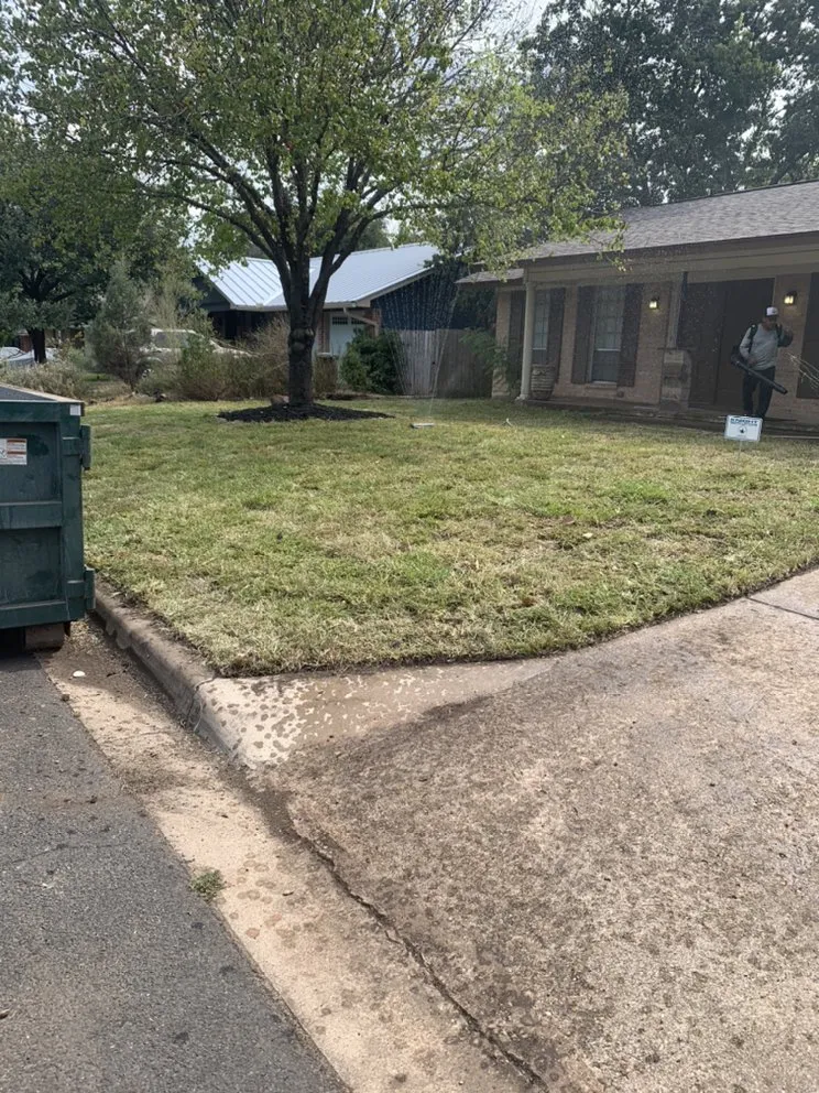 Custom landscape installation with custom design in Austin, TX by Molina Landscaping