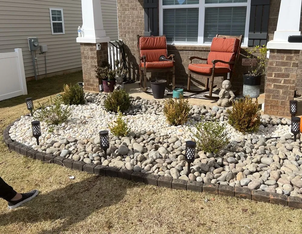 Affordable landscape installation near you in Gastonia, NC by Mom and Pops Mulch Yard