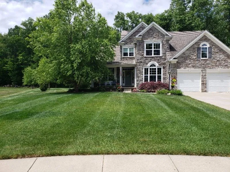 Custom landscape installation in Altoona, IA - MoMow lawns