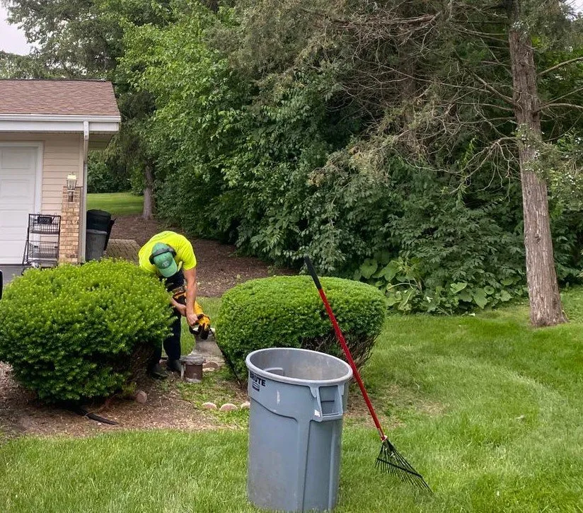 Custom landscape design in Darien, IL by Monaco Landscaping