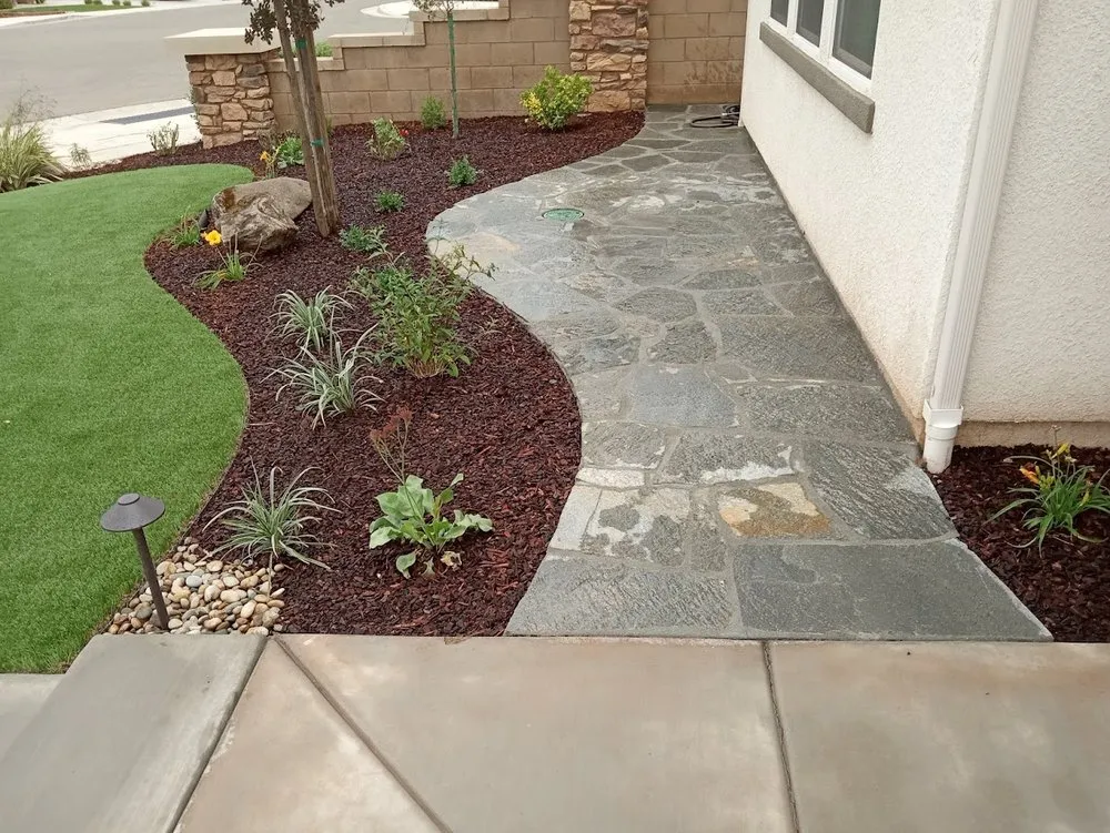 Custom yard maintenance with custom design across Fresno, CA - Monarca Landscape & Design