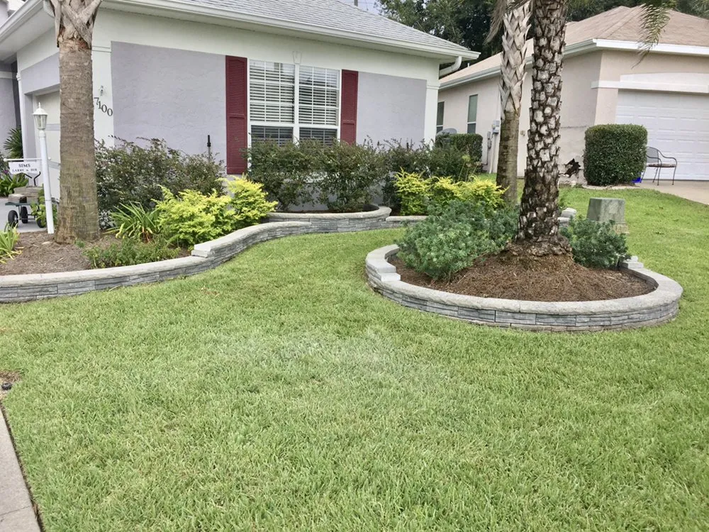 Professional landscape installation for beautiful yards in Clermont, FL by Monarch Landscaping