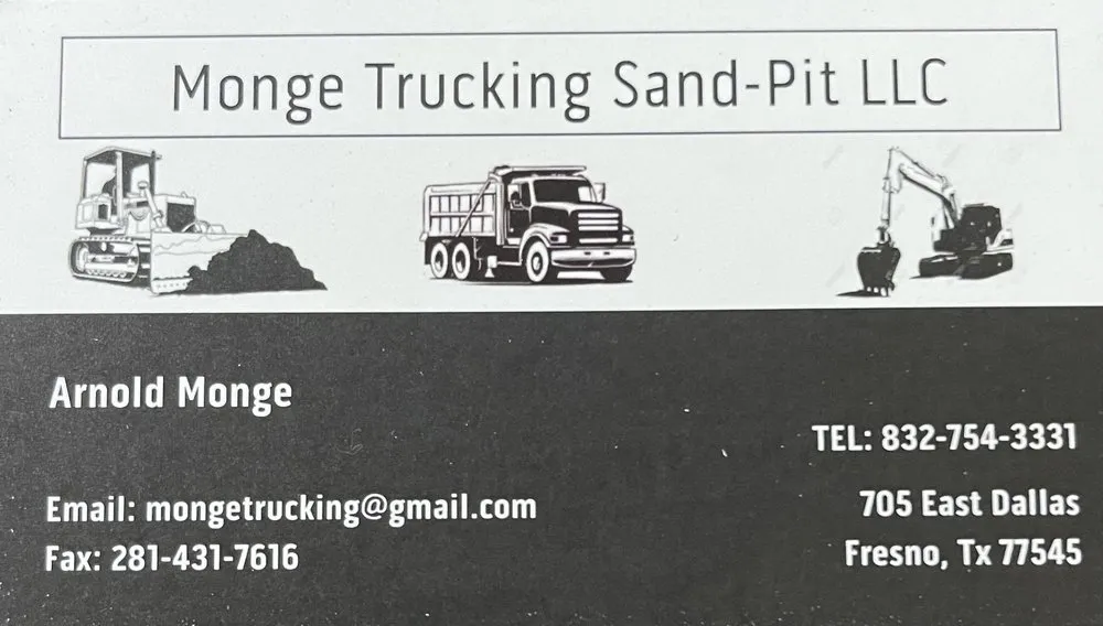 Reliable yard maintenance experts serving Fresno, TX - Monge Trucking Sand Pit