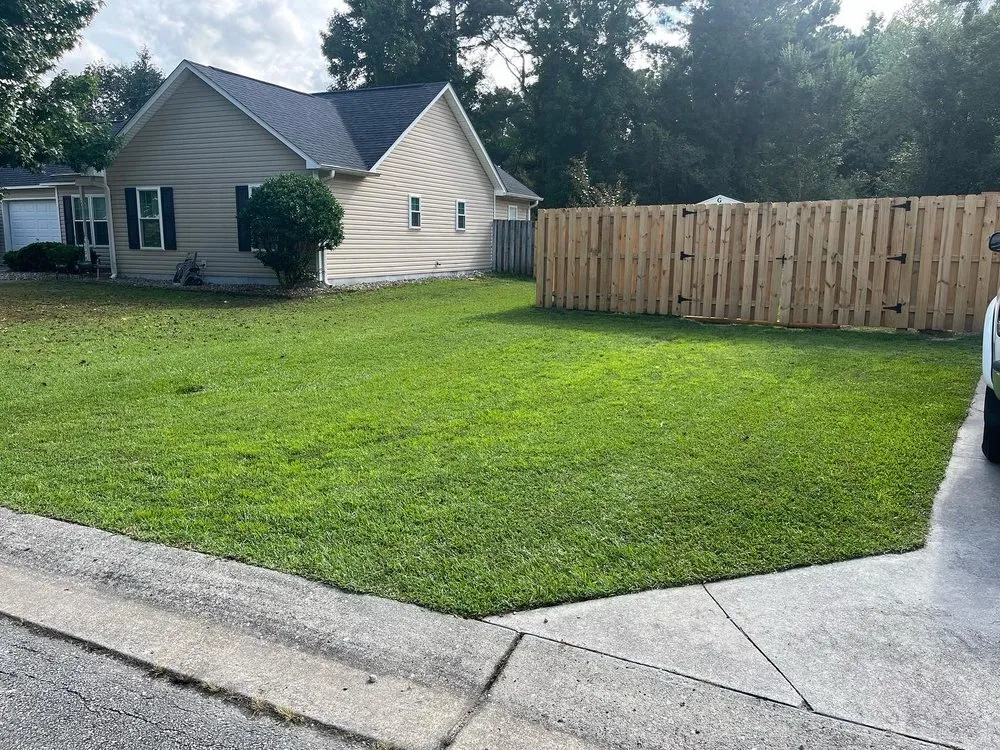 Custom landscape design for residential properties across Wilmington, NC - Monkey Grass Lawn care