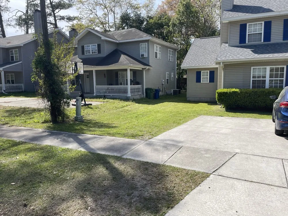 Local landscape installation in Wilmington, NC - Monkey Grass Lawn care