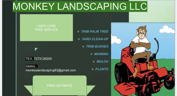 Monkey landscaping Logo