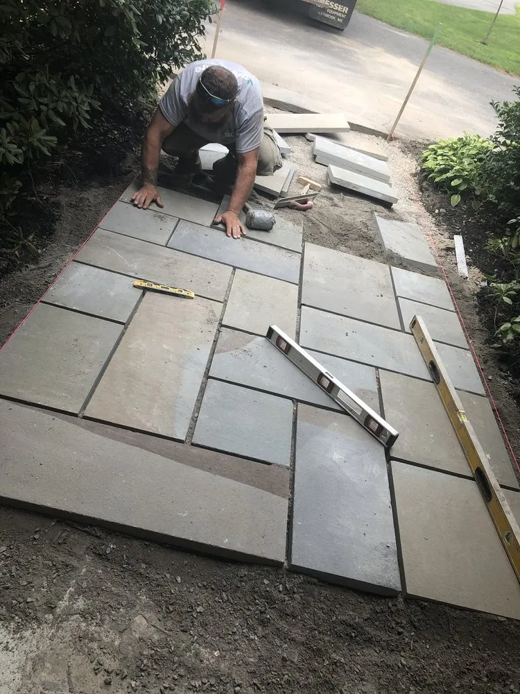 Custom landscape design for homes in South Portland, ME by Monroe Built Handyman Services