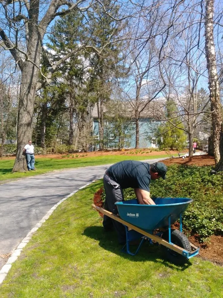 Affordable lawn mowing service in Leominster, MA by Monroy Brothers Landscaping