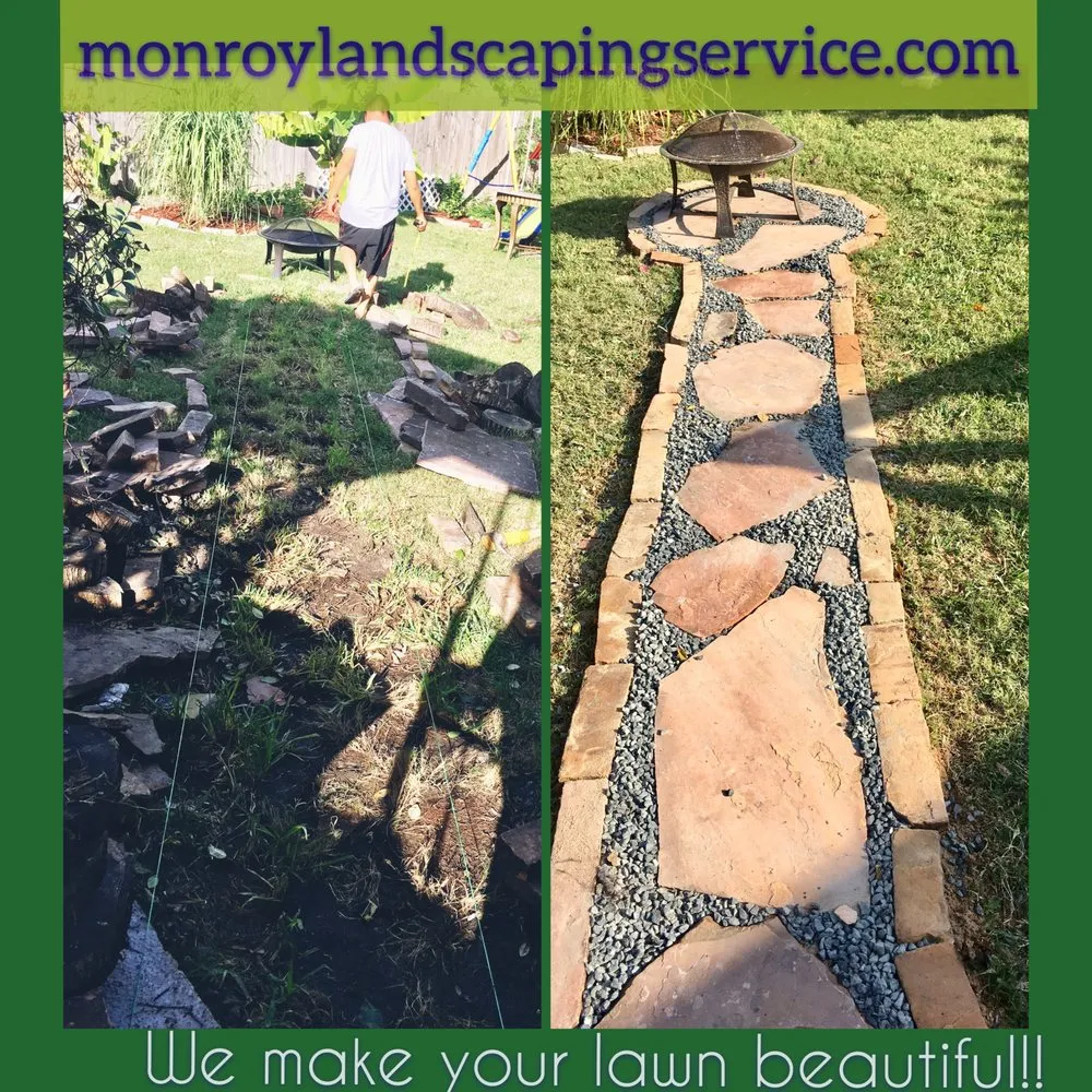 Local outdoor landscaping in Houston, TX by Monroy Landscaping