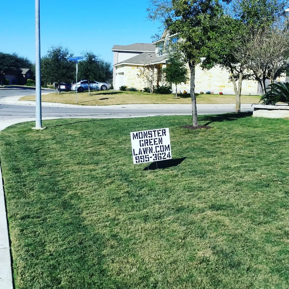 Professional landscape design in San Antonio, TX by Monster Green Lawn Care