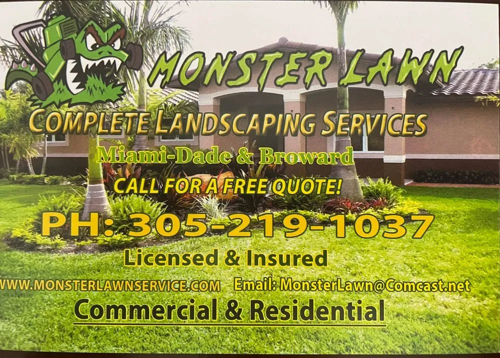 Expert garden landscaping experts serving Cutler Bay, FL - Monster Lawn Service