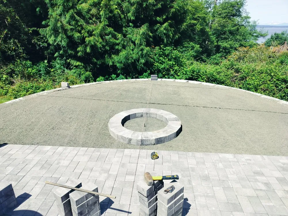 Custom outdoor landscaping with custom design across Renton, WA - Monstera landscaping