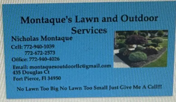 Montaques Lawn and Outdoor Services Logo