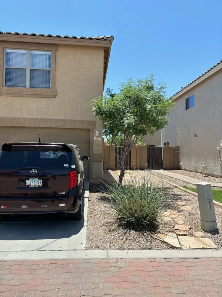 Custom yard maintenance for residential properties in Mesa, AZ by Montejo landscape management