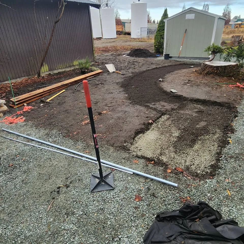 Custom landscape design in Lynden, WA by Montes Lawn Care & Landscape