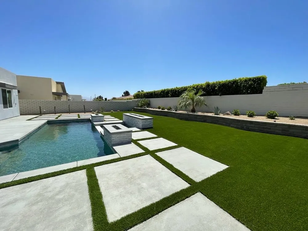 Professional lawn mowing service for outdoor upgrades in Palm Desert, CA by Montonella Landscape