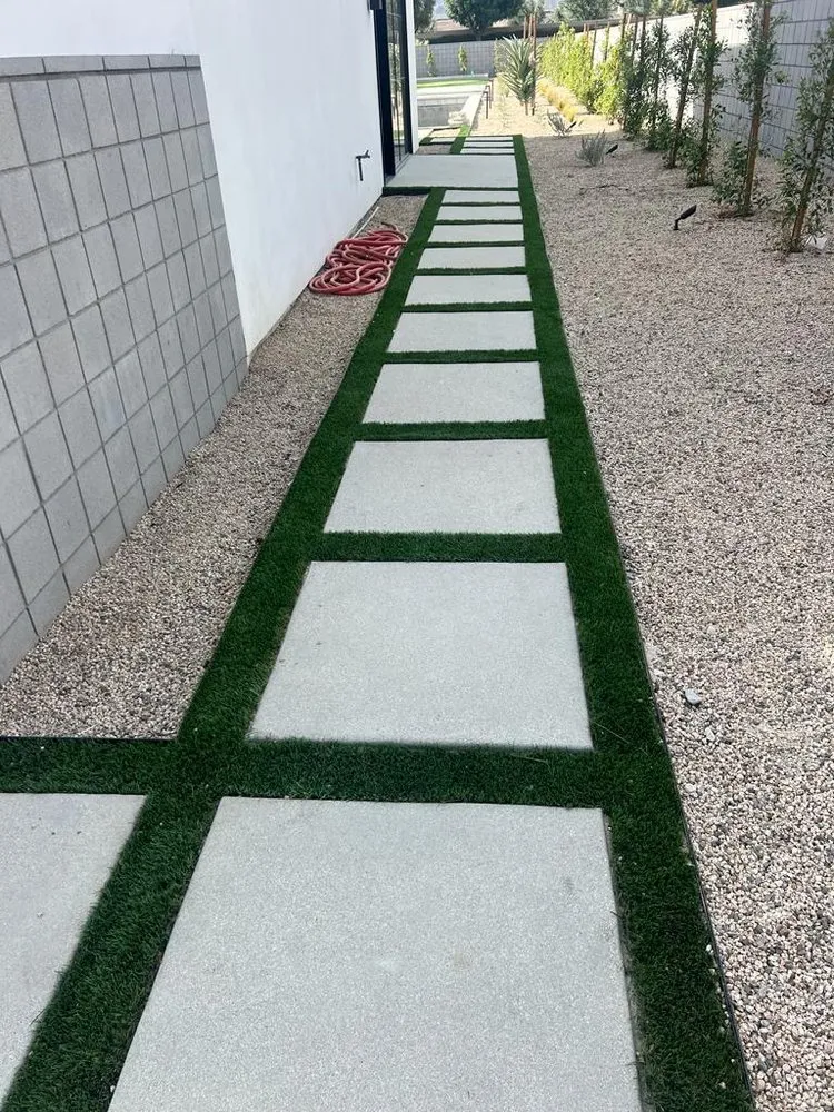 Custom landscape installation in Palm Desert, CA by Montonella Landscape