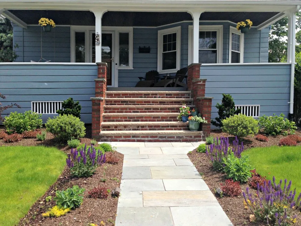 Custom landscape installation in Arlington, MA - Moodscapes