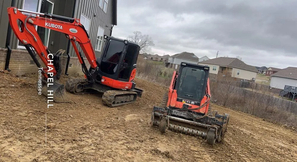 Custom residential landscaping in Shelbyville, TN by Mooneyham Excavation